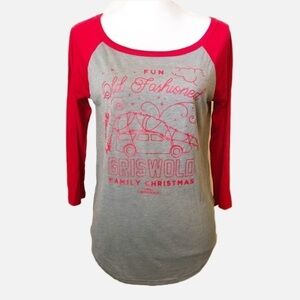 National Lampoon Christmas Vacation Raglan Shirt Small